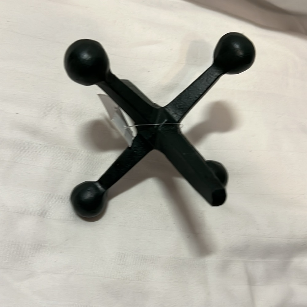 Resin Jax/ Jack Heavy Decor accent Wrought  Iron Black -dark greenish tone - Picture 2 of 2